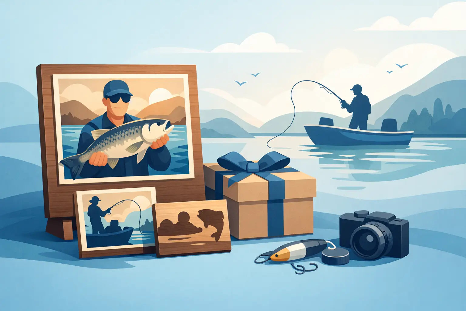 Custom Fishing Photo Plaque Gift Ideas