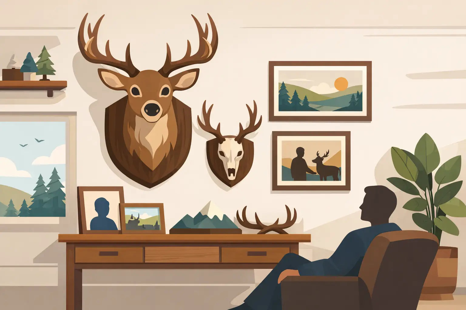 How to Display Deer Mounts With Meaning