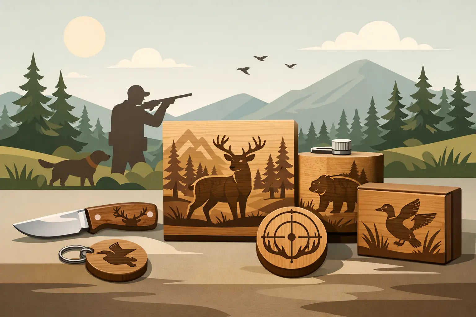 A Guide to Engraved Wood Gifts for Hunters