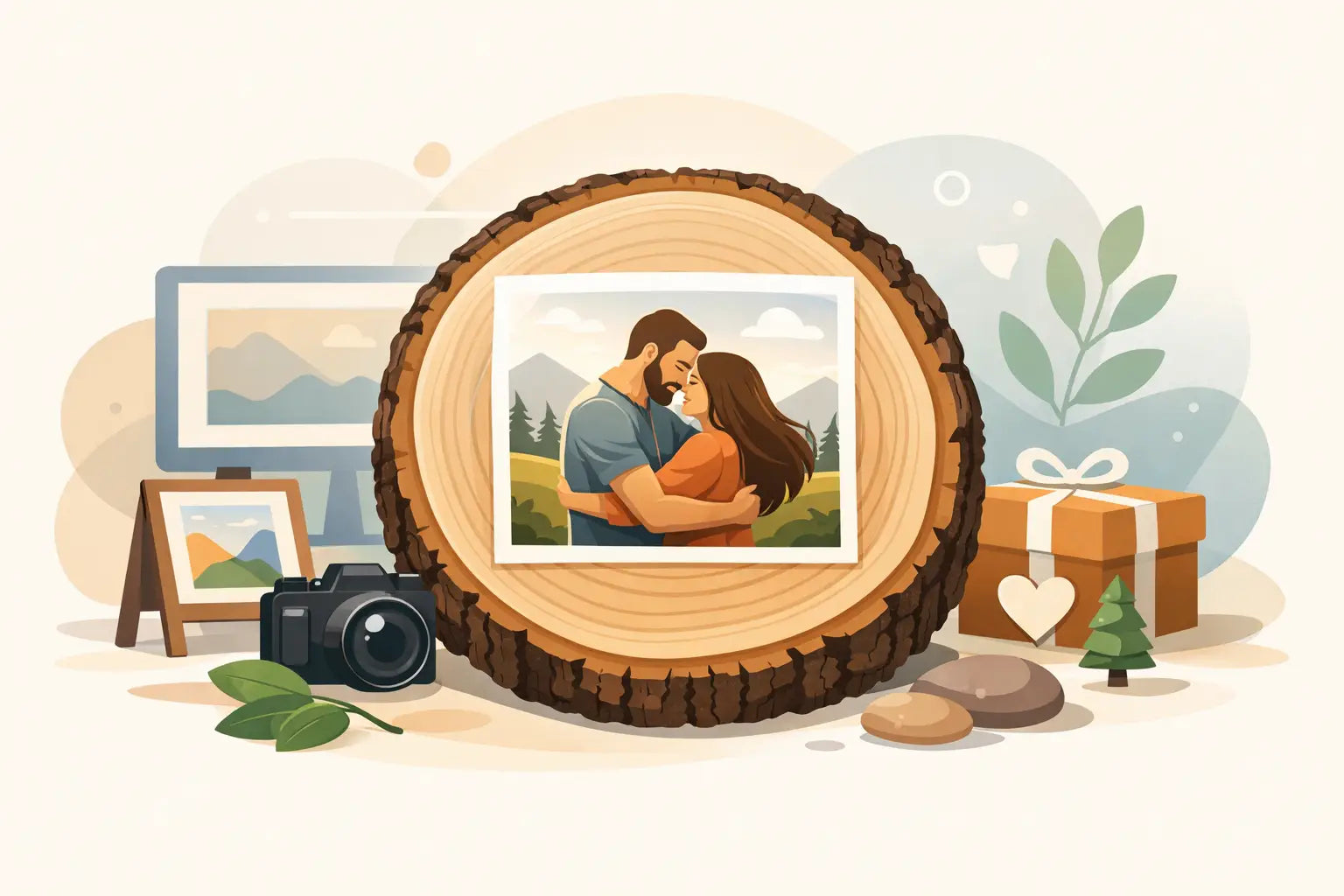 Why a Real Wood Slice Photo Gift Matters