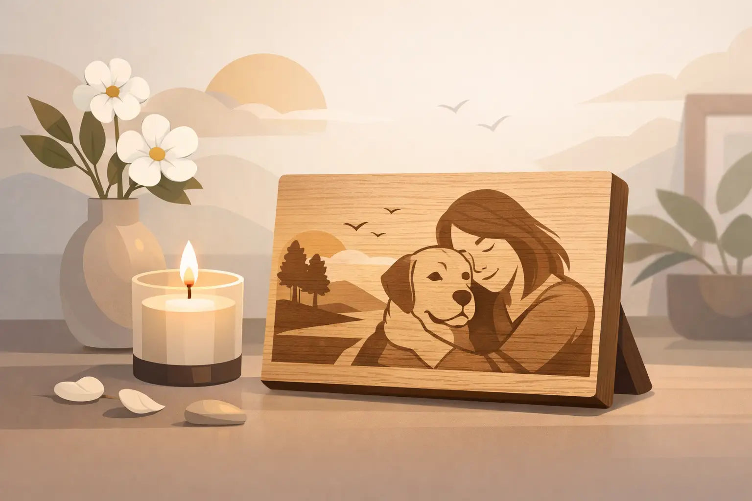 Memorial Wood Photo Plaque That Feels Personal