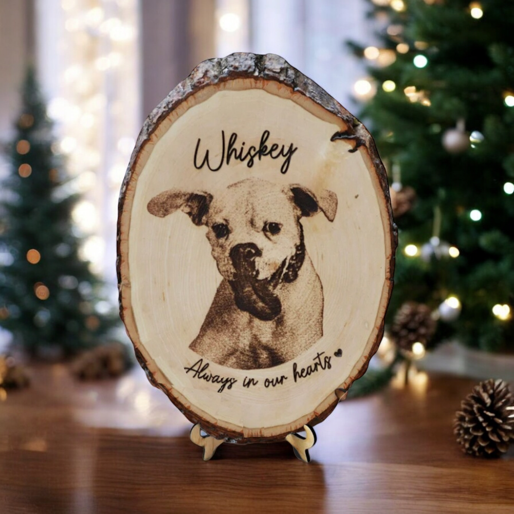 Laser Engraved Wood Plaque | Pet Memorial Gift