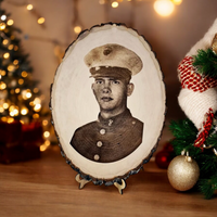 Thumbnail for Laser Engraved Wood Plaque | In Memory Of Veteran Gift