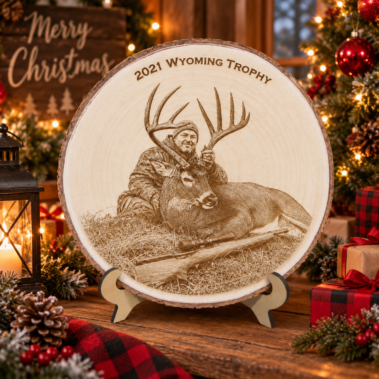 Laser Engraved Hunting Plaque | Personalized Hunting Gift