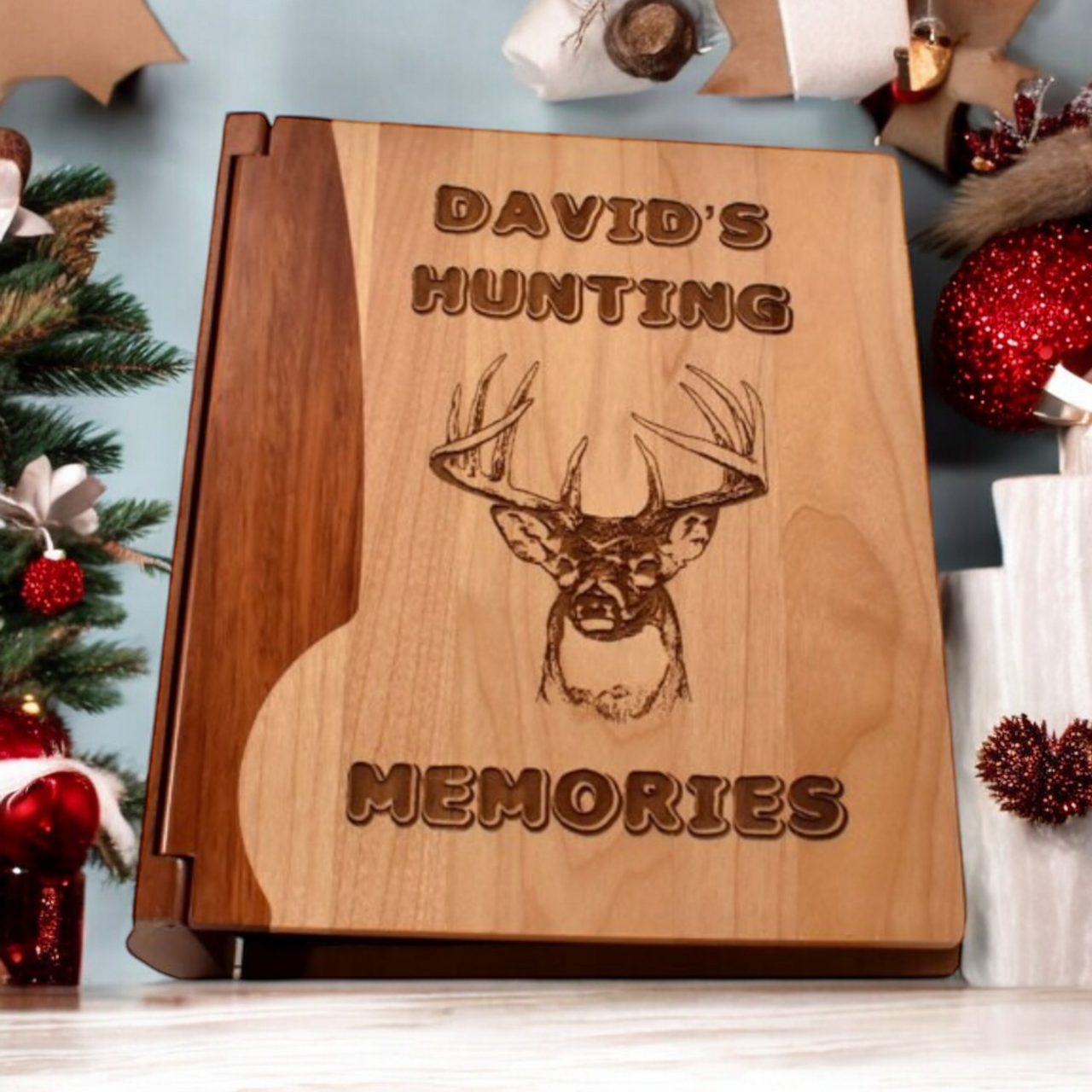 Custom Engraved Photo Album - Hunting Memories