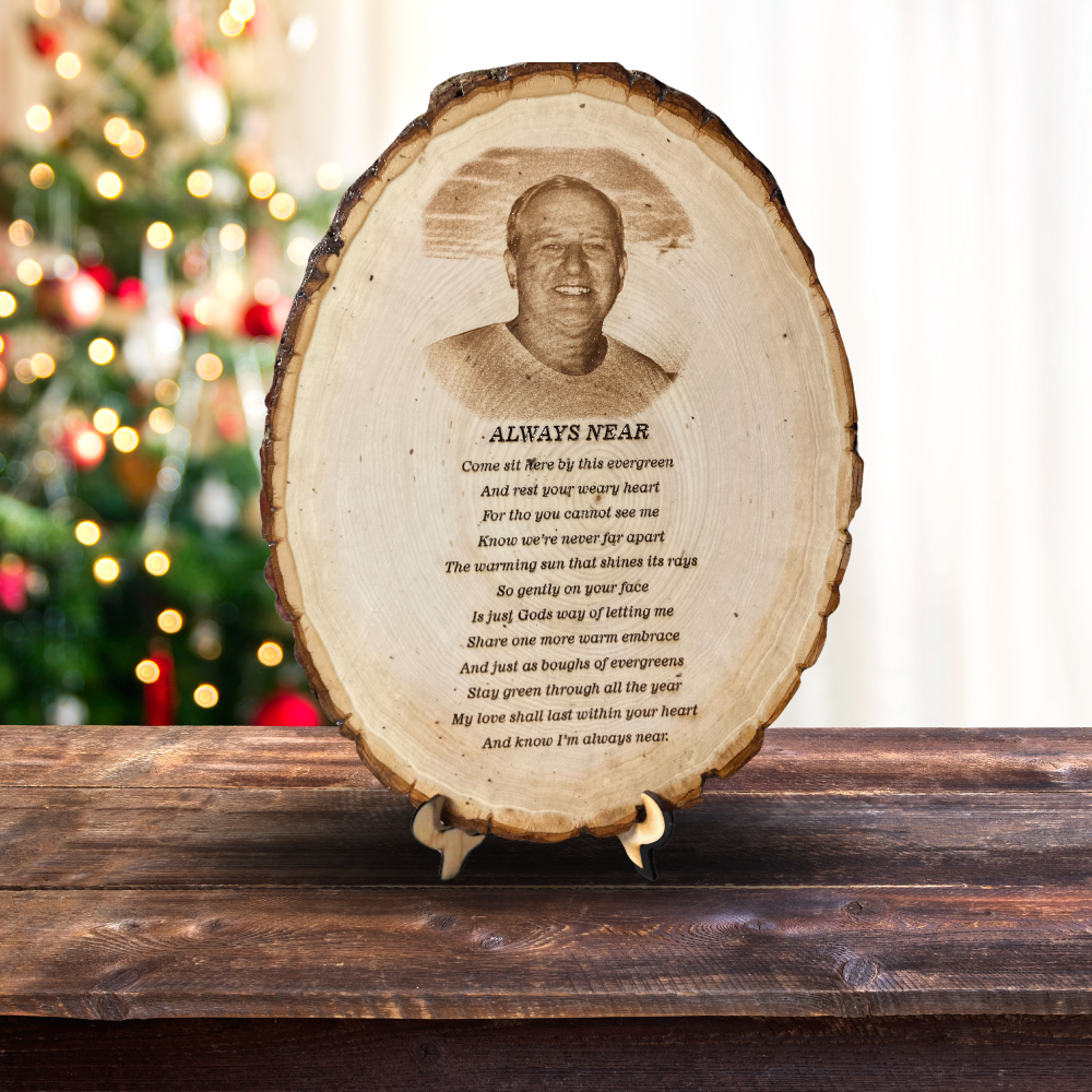 Laser Engraved Wood Plaque | In Memory Of Loved One Gift