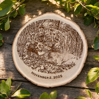 Thumbnail for Laser Engraved Wood Plaque | Personalized Hunting Gift | Illustrative Edition