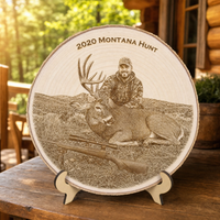 Thumbnail for Laser Engraved Hunting Plaque | Personalized Hunting Gift