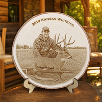 Thumbnail for [NEW] Laser Engraved Paulownia Wood Plaque | Personalized Hunting Gift | Illustrative Edition