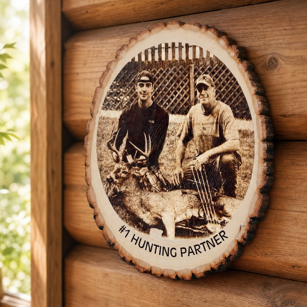 Laser Engraved Hunting Plaque | Personalized Hunting Gift