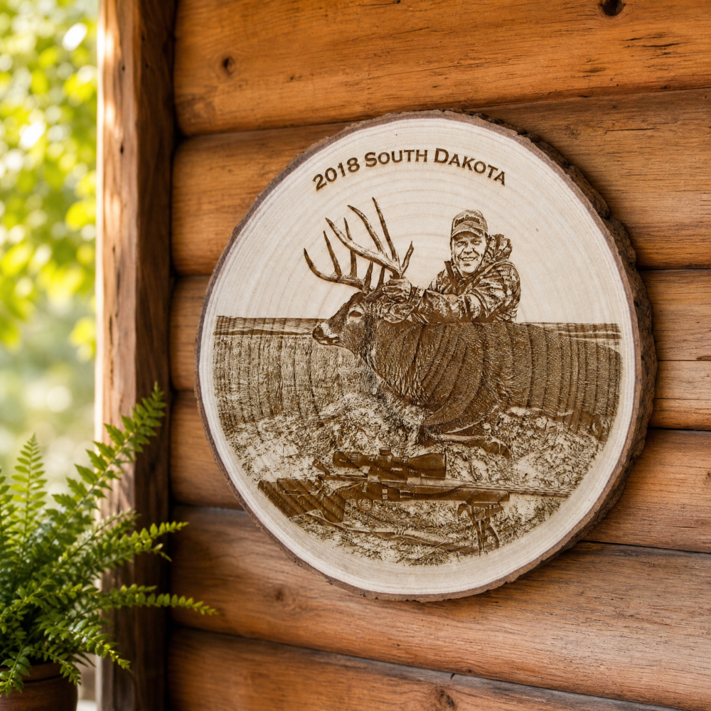 Laser Engraved Hunting Plaque | Personalized Hunting Gift
