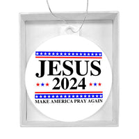 Thumbnail for Jesus 2024 | Make America Pray Again | Christmas Ornament