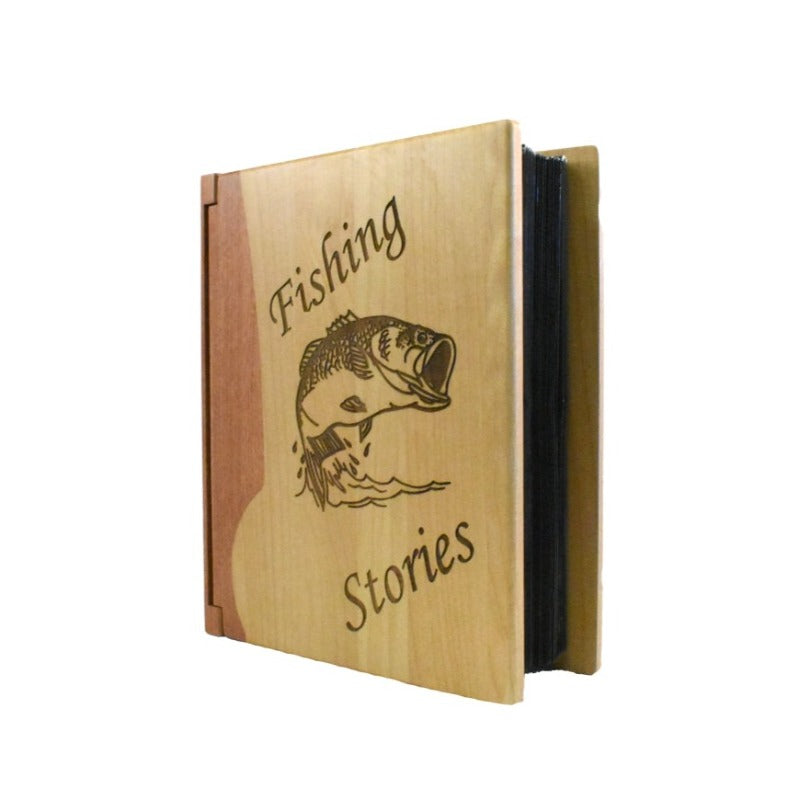 Engraved Photo Album - Fishing Stories - My Outdoor Dad