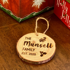 Family Name - Custom Ornament - My Outdoor Dad