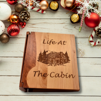 Thumbnail for Engraved Photo Album – Life at the Cabin - My Outdoor Dad