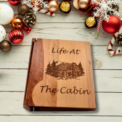 Engraved Photo Album – Life at the Cabin - My Outdoor Dad