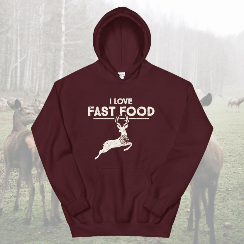 I Love Fast Food Hoodie - My Outdoor Dad