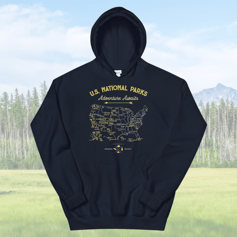 US National Parks Unisex Hoodie - My Outdoor Dad