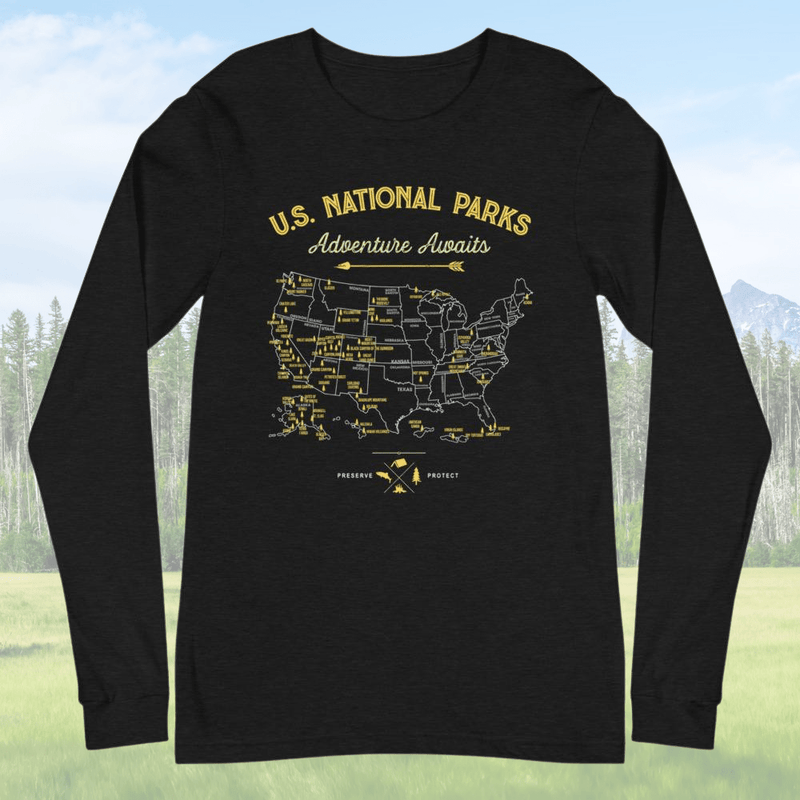 US National Parks Unisex Long Sleeve Tee - My Outdoor Dad
